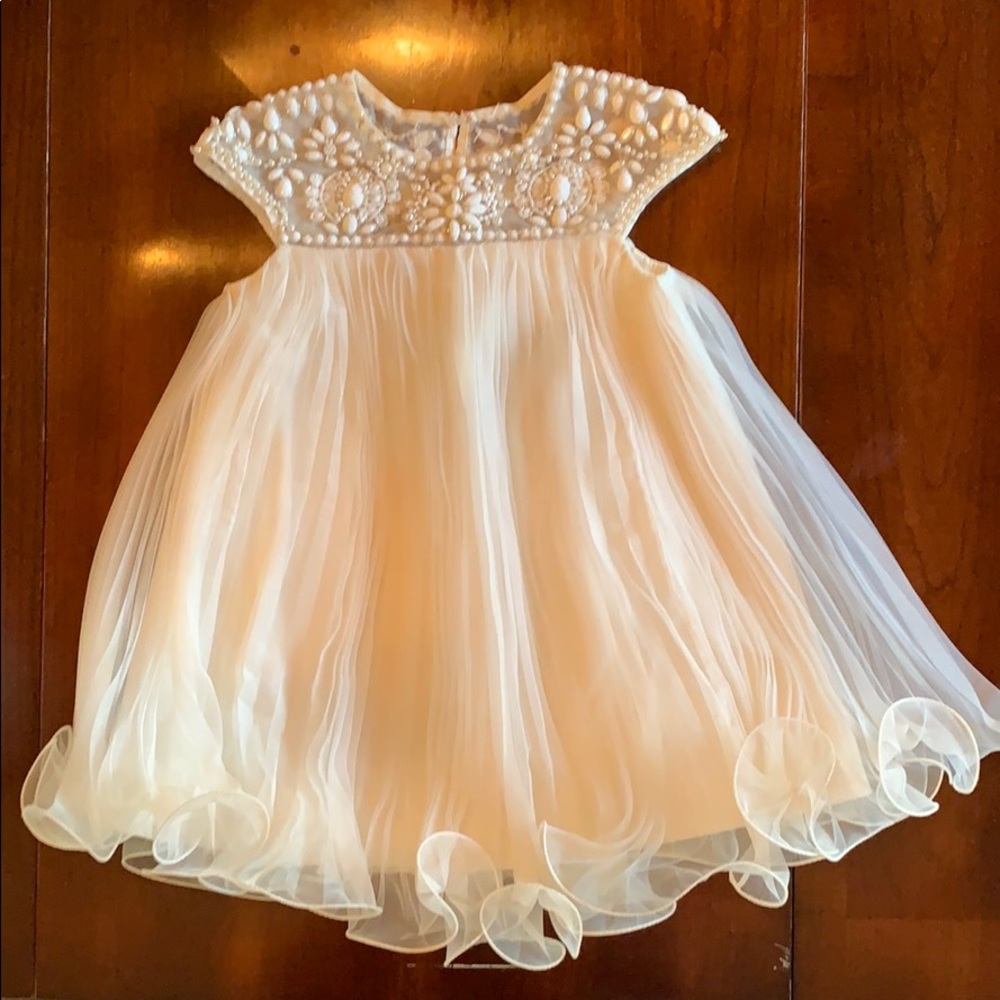 Beaded toddler formal dress